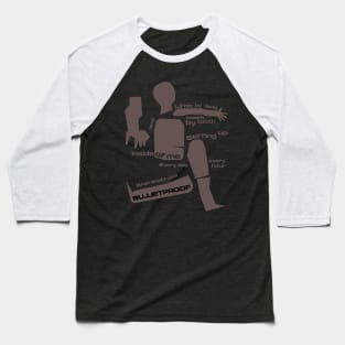 Bulletproof Grey Baseball T-Shirt